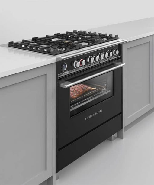 Fisher & Paykel Series 9 Classic 36" Black Freestanding Dual Fuel Range, 5 Burners & Self-Cleaning - Image 6