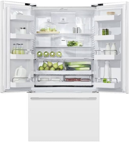 Fisher & Paykel Series 7 20.1 Cu. Ft. White Freestanding French Door Refrigerator Freezer - Image 2