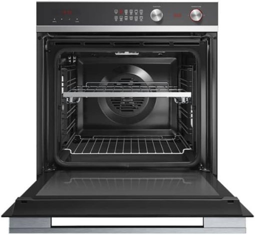 Fisher & Paykel Series 9 24" Black Glass And Stainless Steel Single Wall Oven, 11 Function, Self-Cleaning - Image 2
