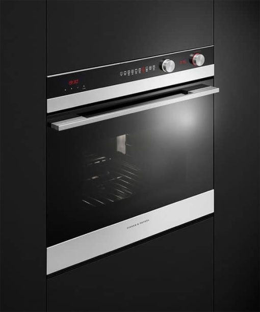 Fisher & Paykel Series 7 30" Black Glass And Stainless Steel Single Wall Oven, 9 Function, Self-Cleaning - Image 4
