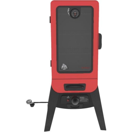 Pit Boss PBV3G1 Red Hammertone 3-Series Gas Vertical Smoker