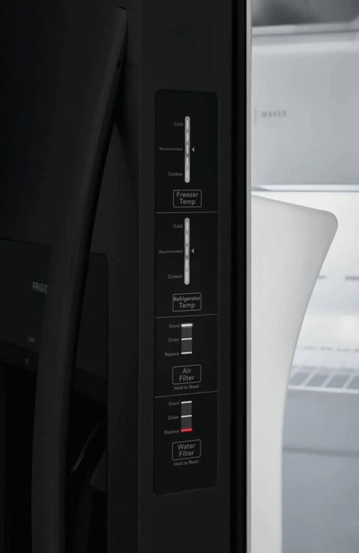Frigidaire 22.3 Cu. Ft. Black Side-By-Side Refrigerator - Image 7
