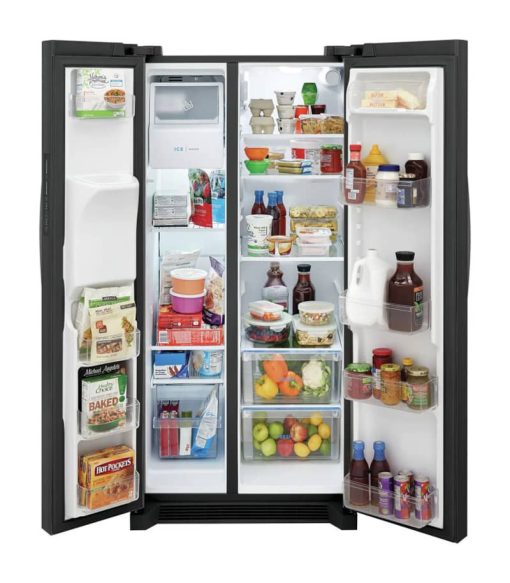 Frigidaire 22.3 Cu. Ft. Black Stainless Steel Side-By-Side Refrigerator - Image 2