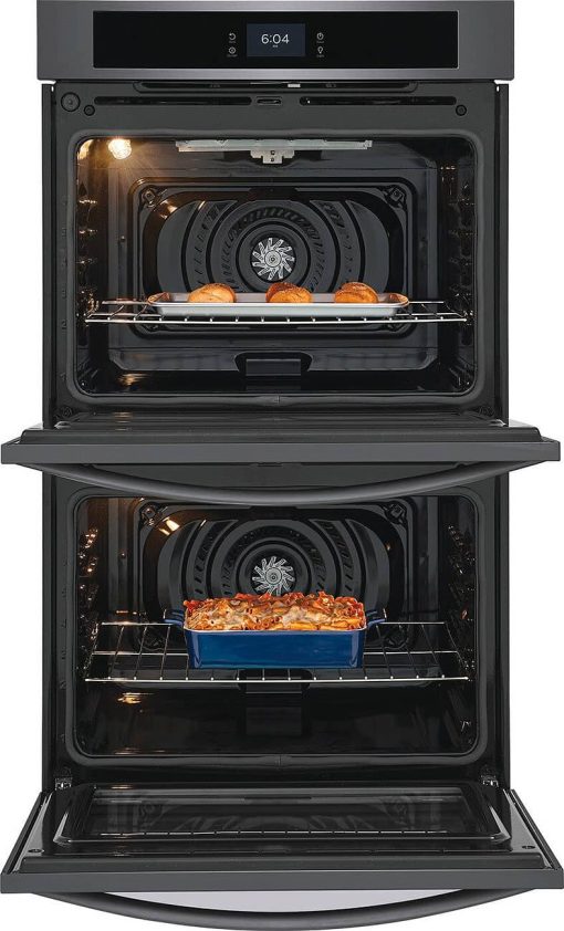 Frigidaire 30" Black Stainless Steel Double Electric Wall Oven With Fan Convection - Image 3
