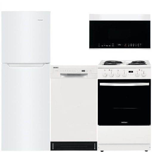 Frigidaire White Four Piece Apt./Condo Appliance Suite
