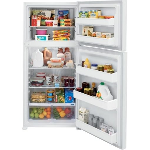 18.3 cu ft Top Freezer White Refrigerator - Image 3