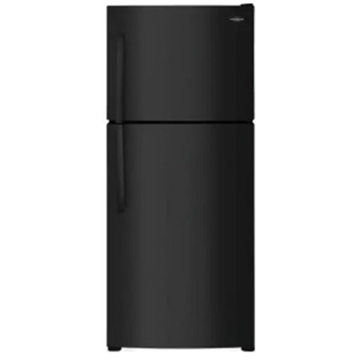 18 cu ft Top Freezer Black Refrigerator