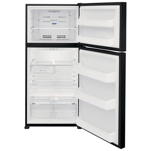 18.3 cu ft Top Freezer Black Refrigerator - Image 3