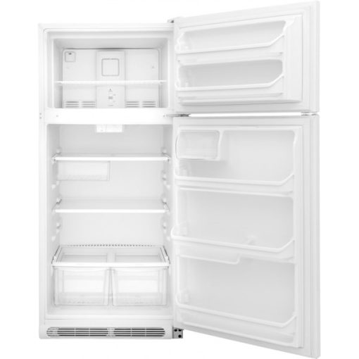 18 cu ft Top Freezer White Refrigerator - Image 2