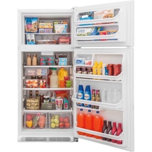 18 cu ft Top Freezer White Refrigerator - Image 3
