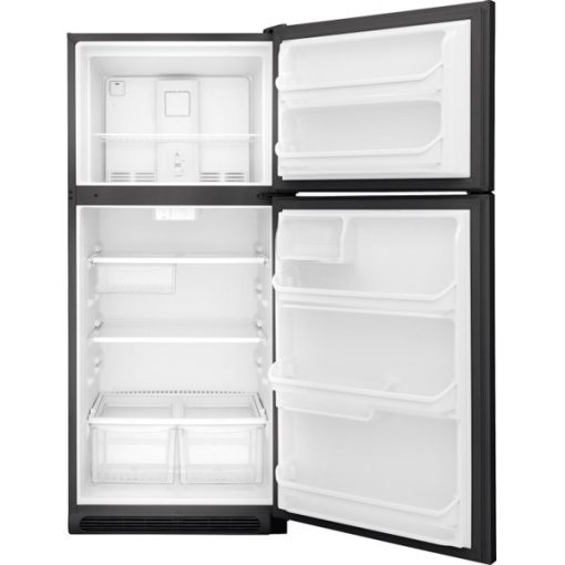 20.4 cu ft Top Freezer Black Refrigerator - Image 2