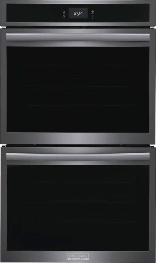 Frigidaire Gallery 30" Smudge-Proof Black Stainless Steel Double Electric Wall Oven With Total Convection