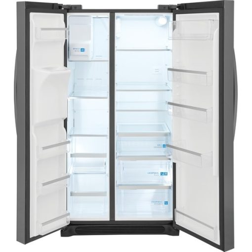 22.3 cu ft Side-by-Side Black Stainless Steel Refrigerator - Image 2