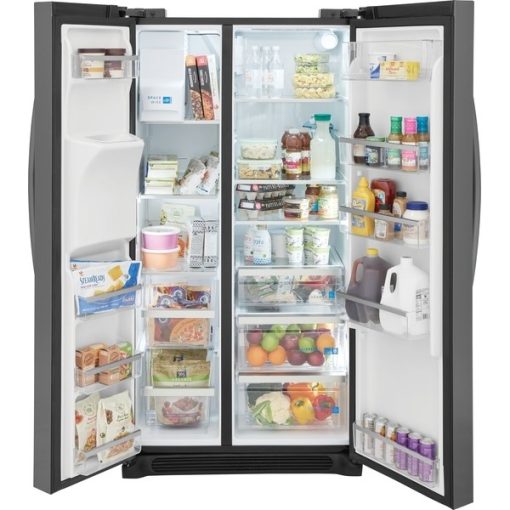 22.3 cu ft Side-by-Side Black Stainless Steel Refrigerator - Image 3