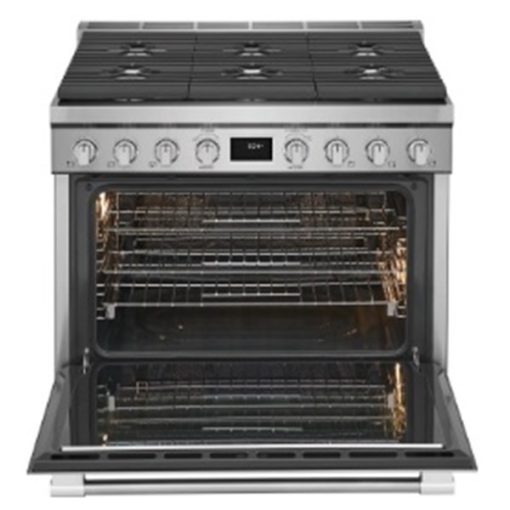 36" Dual Fuel Steam Clean Convection Range - Image 2