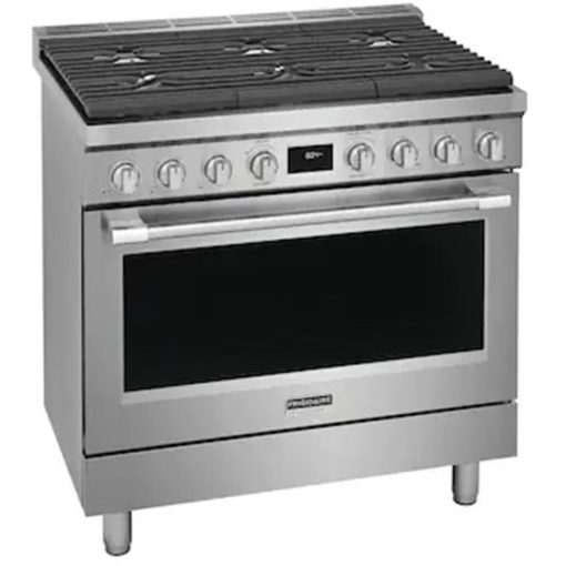 36" Dual Fuel Steam Clean Convection Range