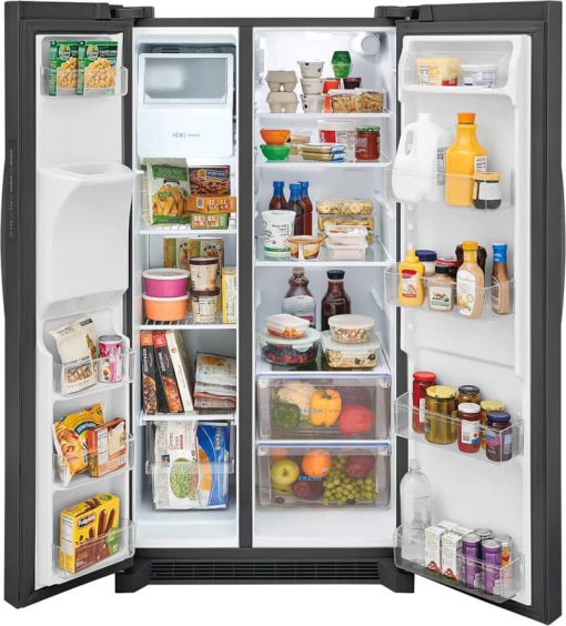 Frigidaire 25.6 Cu. Ft. Black Stainless Steel Side-By-Side Refrigerator - Image 2