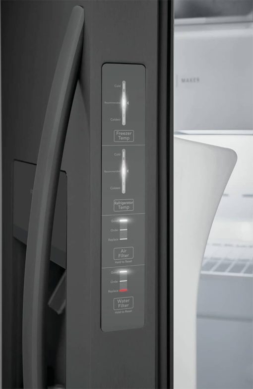Frigidaire 25.6 Cu. Ft. Black Stainless Steel Side-By-Side Refrigerator - Image 7