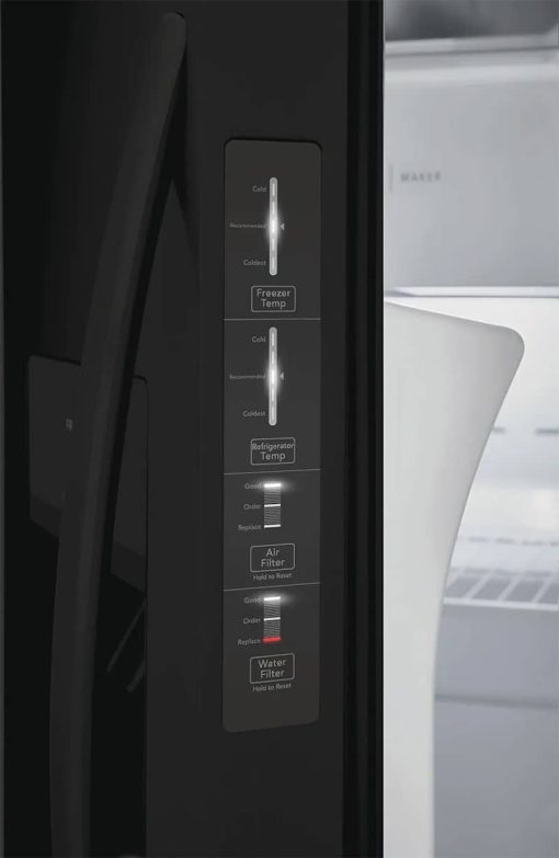 Frigidaire 25.6 Cu. Ft. Black Side-By-Side Refrigerator - Image 7
