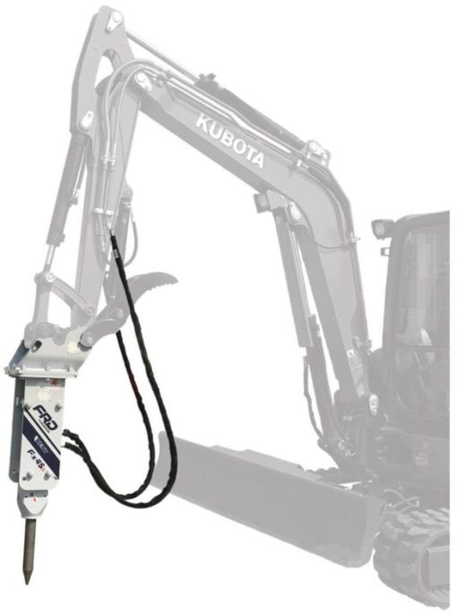 FRD (Kent) Hydraulic Breaker - Kubota K7870 Quick Attach Excavator Mount