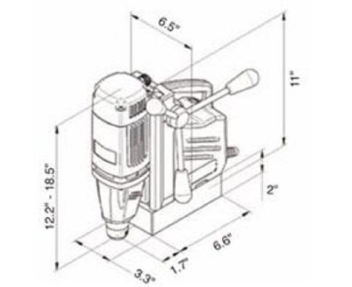 Single-Speed Portable Magnetic Drill - Image 2