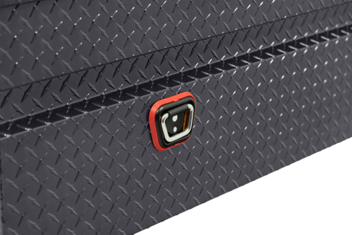 Weather Guard Saddle Truck Tool Box Aluminum Full Standard Gunmetal Gray - Image 8