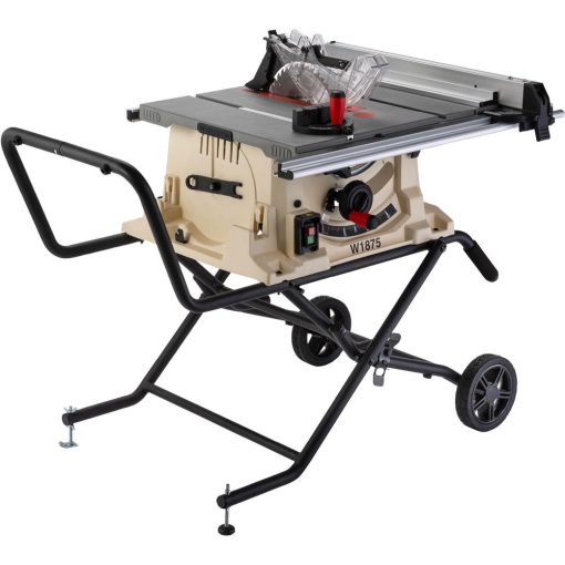 Shop Fox 10" Benchtop Table Saw with Stand 120V 2HP 1 Phase