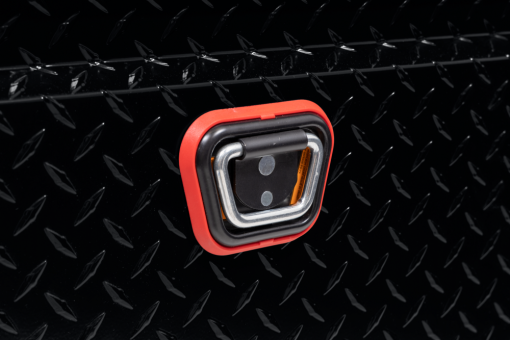 Weather Guard Saddle Truck Tool Box Aluminum Compact Deep Gloss Black - Image 8