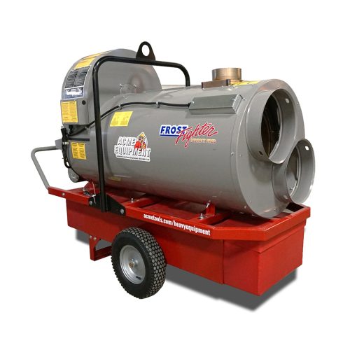 Indirect Fired 500k BTU Portable Heater System with Power Meter and Fan Bypass Switch(OIL/DIESEL) 20 amp