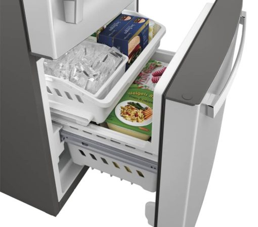 GE ENERGY STAR 21 Cu. Ft. Fingerprint Resistant Stainless Steel Bottom Freezer Refrigerator - Image 5