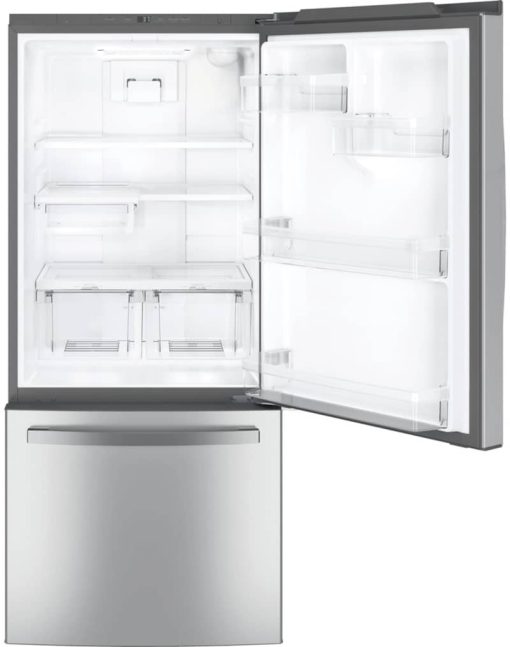 GE ENERGY STAR 21 Cu. Ft. Fingerprint Resistant Stainless Steel Bottom Freezer Refrigerator - Image 2