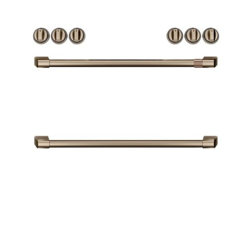 Cafe Front Control Electric Knobs and Handles - Brushed Bronze