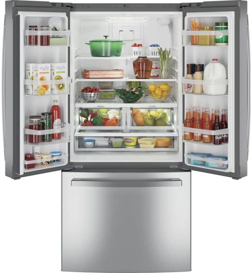 GE ENERGY STAR 24.7 Cu. Ft. Stainless Steel French Door Refrigerator - Image 2