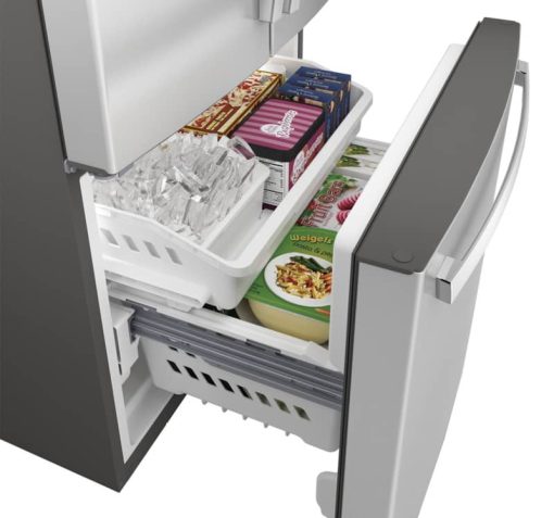 GE ENERGY STAR 24.7 Cu. Ft. Stainless Steel French Door Refrigerator - Image 5
