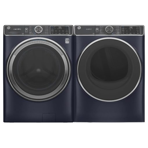 GE Front Load Washer and Dryer Pair - Sapphire Blue