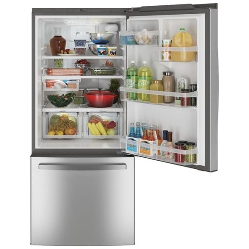 20.9 cu ft Bottom Freezer Stainless Refrigerator - Image 2