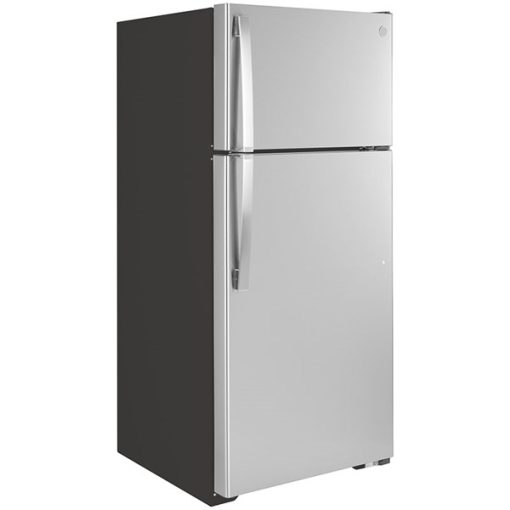 16.6 cu ft Top Freezer Stainless Refrigerator - Image 2
