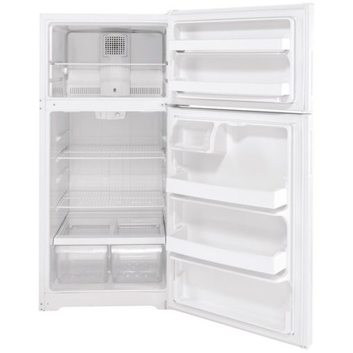 16.6 cu ft Top Freezer White Refrigerator - Image 3