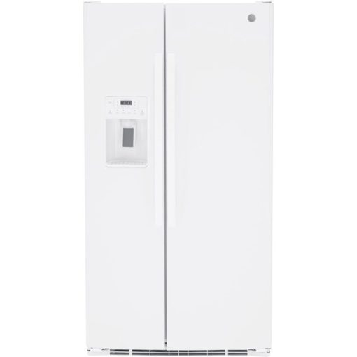 25.4 cu ft Side-by-Side White Refrigerator
