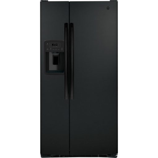 23 cu ft Side-by-Side Black Refrigerator
