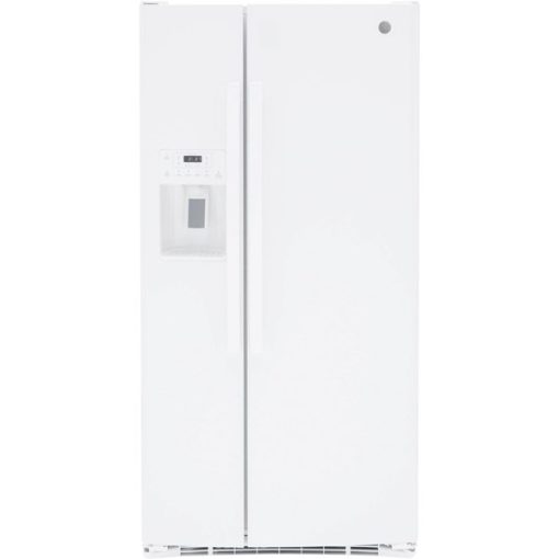 23 cu ft Side-by-Side White Refrigerator