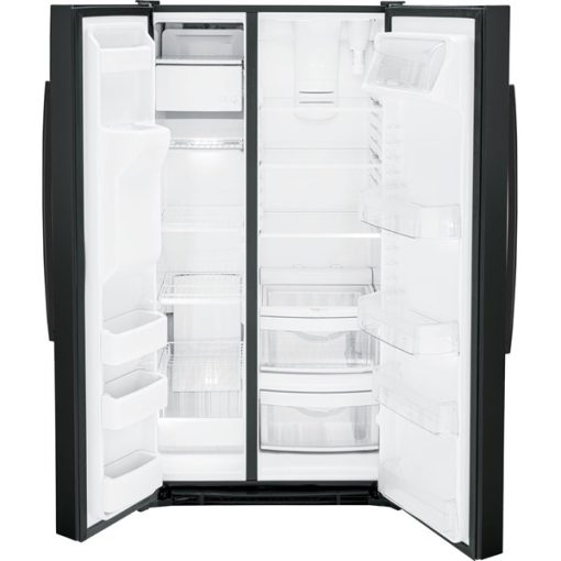 25.4 cu ft Side-by-Side Black Refrigerator - Image 2