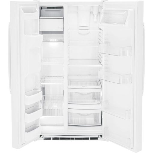 25.4 cu ft Side-by-Side White Refrigerator - Image 2