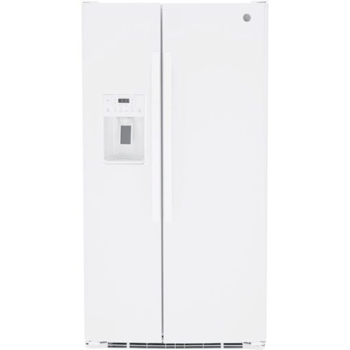 25.4 cu ft Side-by-Side White Refrigerator