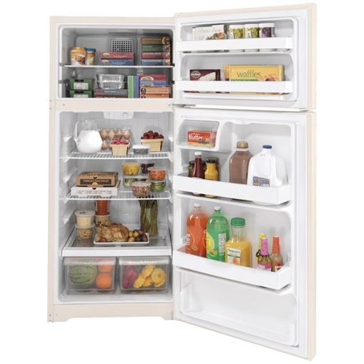 16.6 cu ft Top Freezer Bisque Refrigerator - Image 4