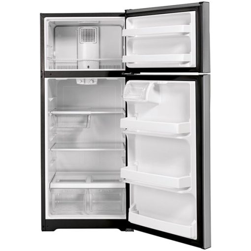16.6 cu ft Top Freezer Stainless Refrigerator - Image 3