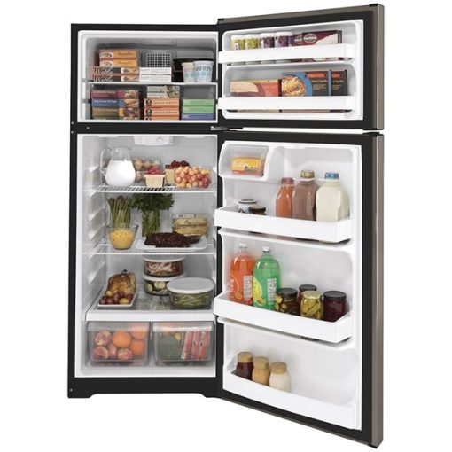 17.5 cu ft Top Freezer Silver Refrigerator - Image 4