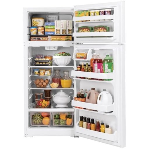 17.5 cu ft Top Freezer White Refrigerator - Image 4
