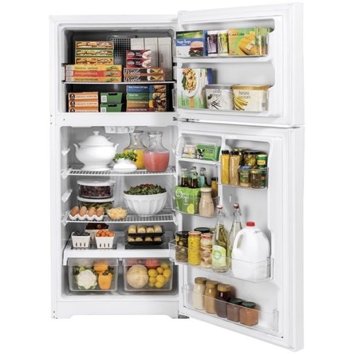 19.1 cu ft Top Freezer White Refrigerator - Image 4