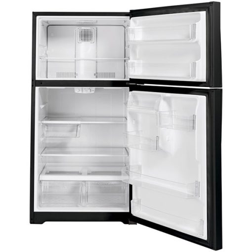 21.9 cu ft Top Freezer Black Refrigerator - Image 3